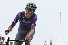 TOPSHOT - Team Jayco AlUla team&#039;s Australian rider Ben O&#039;Connor cycles to the finish line to win the 18th stage of the 112th edition of the Tour de France cycling race, 171.5 km between Vif and Courchevel Col de la Loze, in the Alps, southeastern France, on July 24, 2025. (Photo by Anne-Christine POUJOULAT / AFP) (Photo by ANNE-CHRISTINE POUJOULAT/AFP via Getty Images)