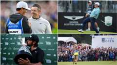 Various players celebrate national open victories