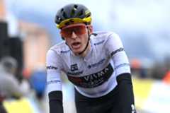 Matteo Jorgenson in the white jersey at Paris-Nice