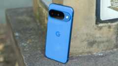 Pixel 10 leaning against a pillar