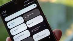 The Google Home device control button in the Pixel&#039;s quick settings menu