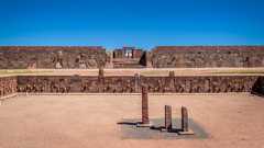 Ruins of Tiwanaku archaeological site.