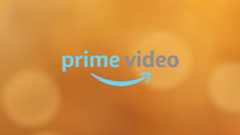 Prime Video logo on a dark yellow/orange background