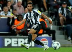 Jacob Murphy in action for Newcastle United in the UEFA Champions League