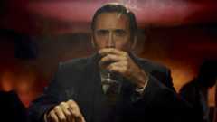 Ben Reilly drinking and smoking in bar in Spider-Noir