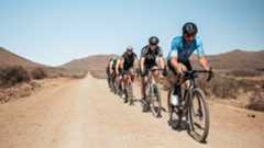 Karl Platt leading the charge at the Gravel Burn test event