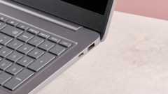 Close-up of right-side ports on HP Chromebook Plus 15.6-inch