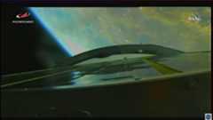 A Russian Soyuz rocket and Soyuz MS-18 spacecraft launch a film crew toward the International Space Station from Baikonur Cosmodrome, Kazakhstan on Oct. 5, 2021.