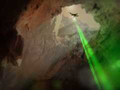 Catching a ride on a drone, OrganiCam could swoop into lava-tube caves on Mars to search for organic molecules marked by the tell-tale signature of life.