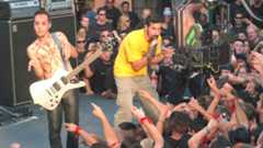 System Of A Down on the set of the Chop Suey! video