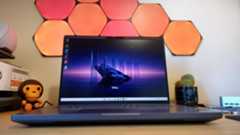 A Dell Pro Max 18 Plus laptop on a wooden desk