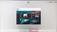 A screenshot taken on Xbox Ally X showing Windows Desktop selected under the Xbox full screen experience.