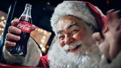 An image of Santa Claus from an AI-generated Coca-Cola Christmas advert