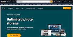 Amazon Photos homepage