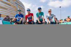 The jersey wearers at the 2024 Tour of Britain Men