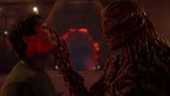 Noah Schnapp as Will Byers and Jamie Campbell Bower as Vecna in Stranger Things season 5