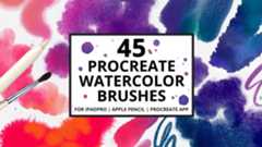 Sample image of Procreate Watercolor Brushes