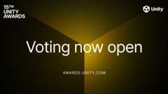 Unity Awards; a logo on a screen