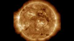 A NASA Solar Dynamics Observatory image of the sun.