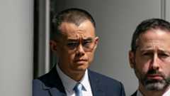 Changpeng Zhao, former chief executive officer of Binance, leaving federal court in Seattle, Washington last year