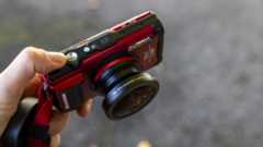 A fisheye converter on the OM System Tough TG-7 lens