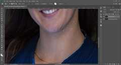 Remove wrinkles in Photoshop: Step 2