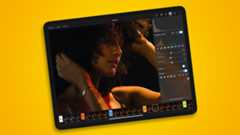 The Pixelmator app running on an iPad.