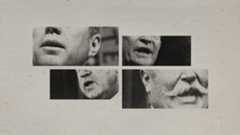 Photo collage of close-ups of mouths of Robert F Kennedy, Dwight D Eisenhower, Richard Nixon, and William Howard Taft.