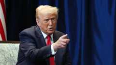 President Trump pointing