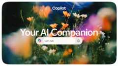 A Copilot chatbot task bar