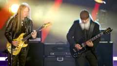 Jerry Cantrell of Alice in Chains and inductee Kim Thayil of Soundgarden perform onstage during the 2025 Rock &amp; Roll Hall of Fame Induction Ceremony at Peacock Theater on November 08, 2025 in Los Angeles, California