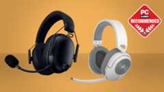 Two of the best wireless gaming headsets with a PC Gamer recommends badge in the top right.