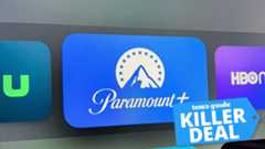 Paramount Plus logo with Tom&#039;s Guide &amp;quot;Killer Deal&amp;quot; badge
