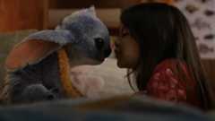 Lilo and Stitch looking right at each other in the live-action remake.