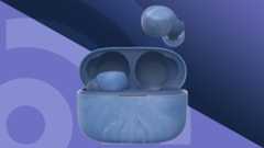 Sony LinkBuds S earbuds with a techradar logo in the background