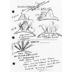 Sketch of the lunar sunrise seen from orbit by Apollo 17 moon landing commander Eugene Cernan in 1972. Credit: NASA