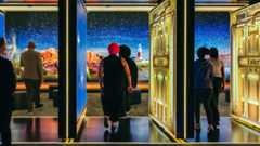 Image of people in an immersive art experience