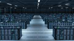 Stock image of a data center