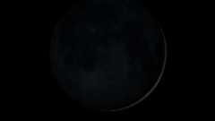 You can't see a black moon but this image shows a very slim crescent of a slightly illuminated moon visible in the days following a black moon.