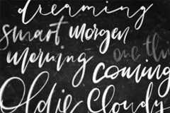 Sample image from Procreate lettering and paint brushes