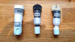 A photo of ScanNCut's blades and tools