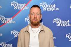 LONDON, ENGLAND - MAY 22: Bradley Wiggins MBE attends The Podcast Show at Business Design Centre on May 22, 2025 in London, England. (Photo by Jordan Peck/Getty Images)