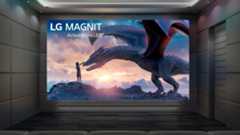 LG Magnit Active Micro LED showing image from How to Train your Dragon