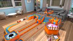 House of Golf VR, 3D models seen over rooms in a home