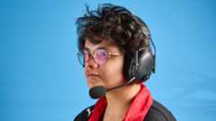 A black Razer BlackShark V3 Pro wireless gaming headset