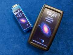 The SkyFi and SkyBT units allow the remote control of most telescope brands via Wi-Fi and Bluetooth, respectively.