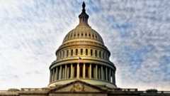 The domed roof of the capitol building