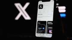 Twitter social media application change logo to X. Elon Musk CEO of twitter rebranded Twitter to 'X'. Social media application technology concept.