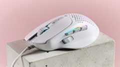 Glorious Model I 2 on plinth with pink background