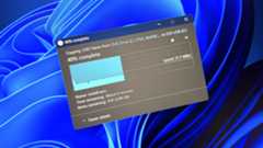 Dark mode in the copy dialog on Windows 11